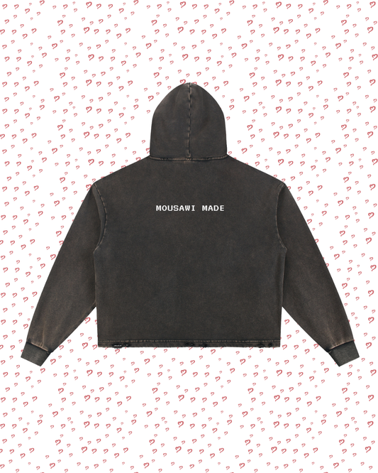Washed Black Hoodie