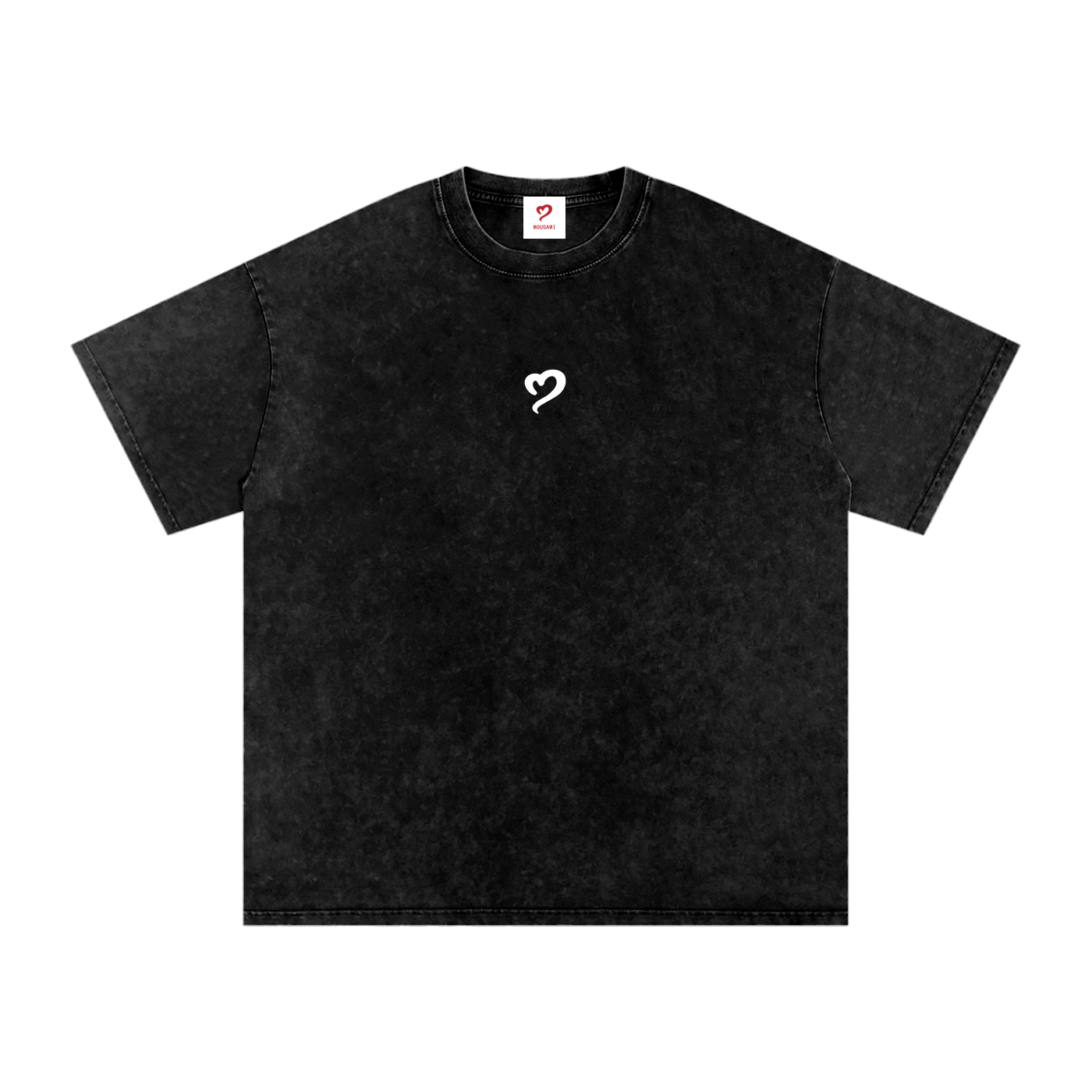 Washed Black Oversized Tee
