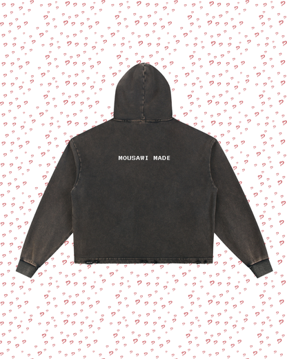 Washed Black Hoodie
