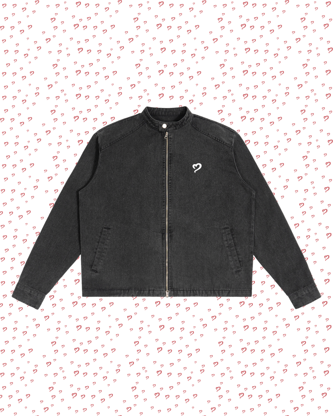 Washed Black Denim Jacket