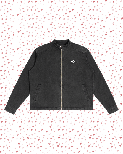 Washed Black Denim Jacket
