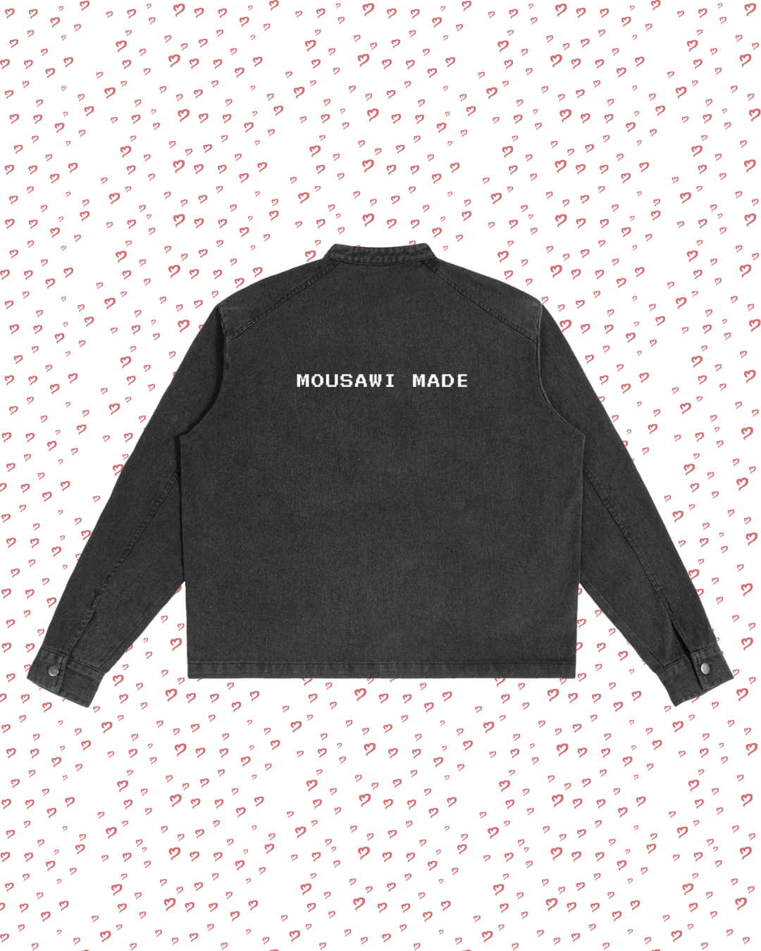 Washed Black Denim Jacket
