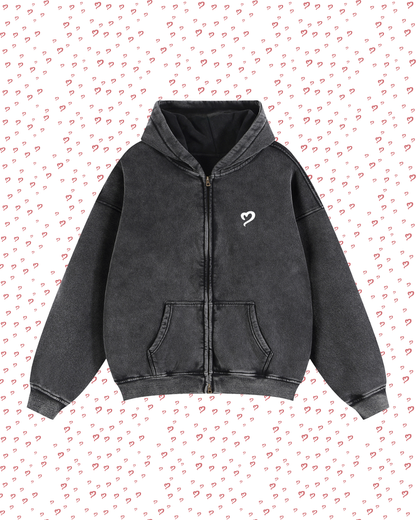 Black Zip Hoodie