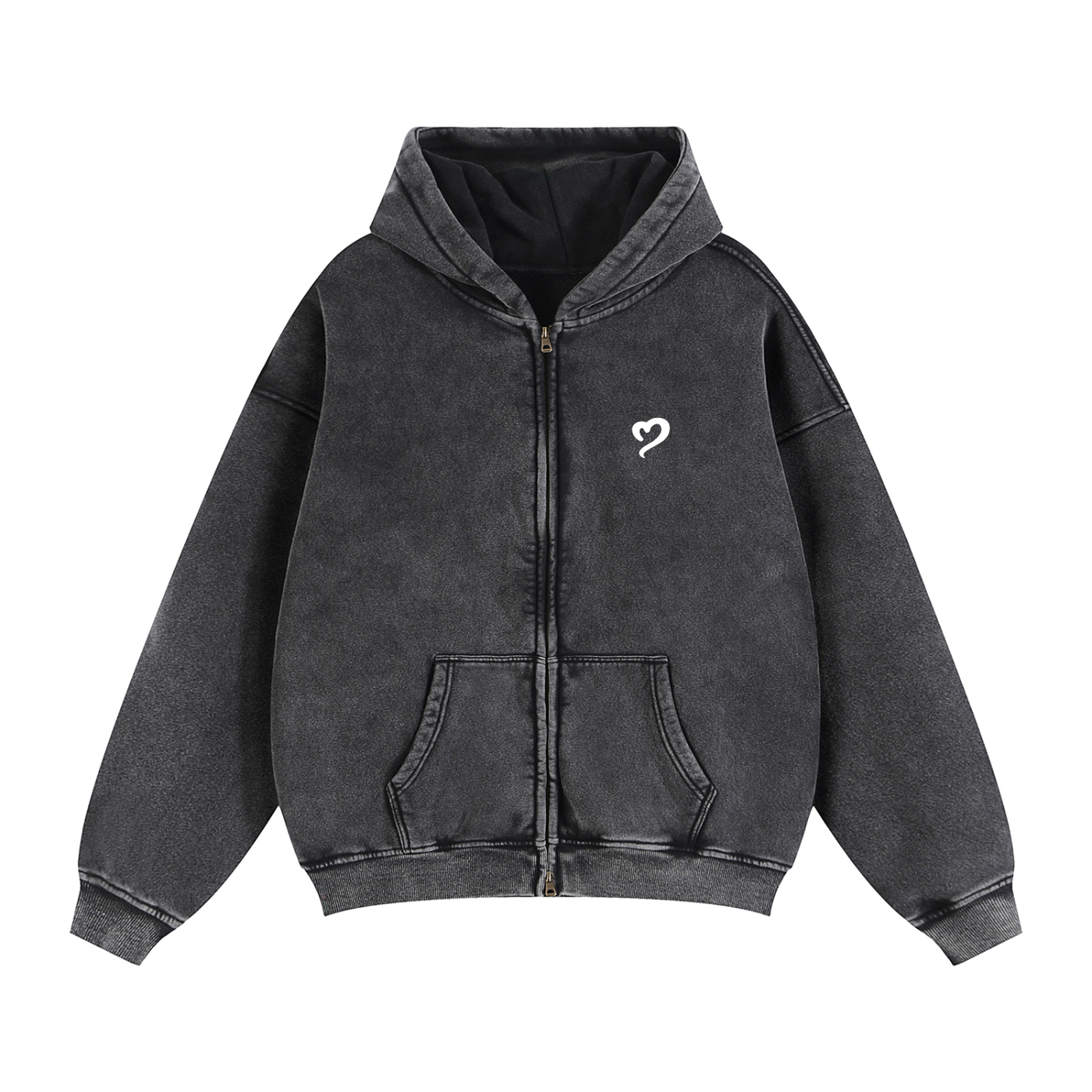 Black Zip Hoodie