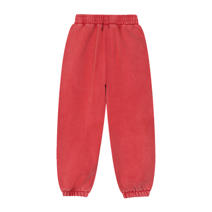Washed Red Sweatpants