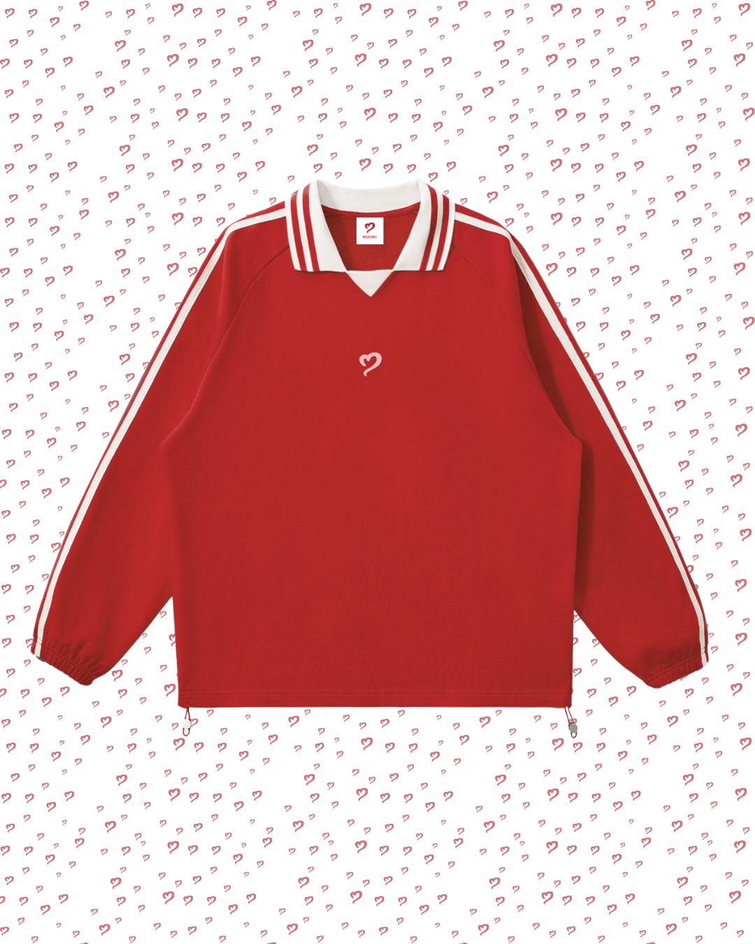 Royal Red Contrast Pullover