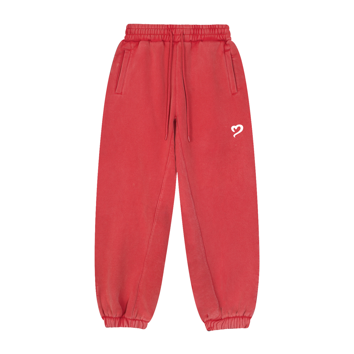 Washed Red Sweatpants