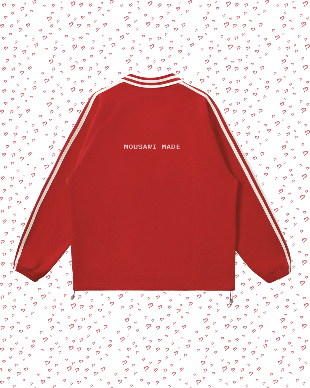 Royal Red Contrast Pullover