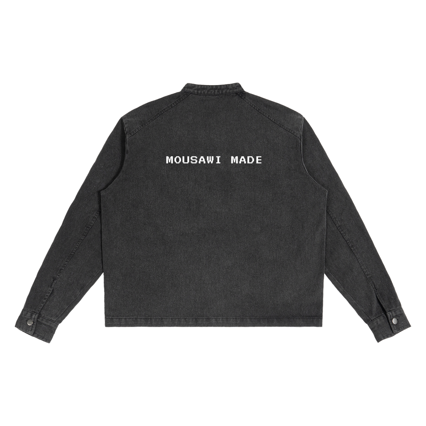 Washed Black Denim Jacket