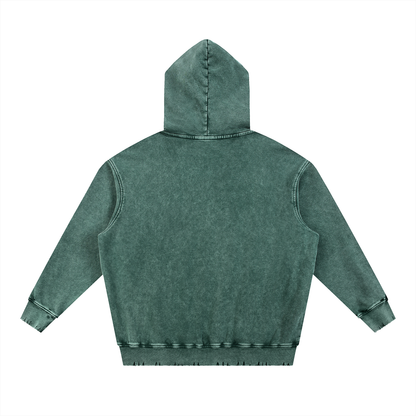 Snow Wash Green Hoodie