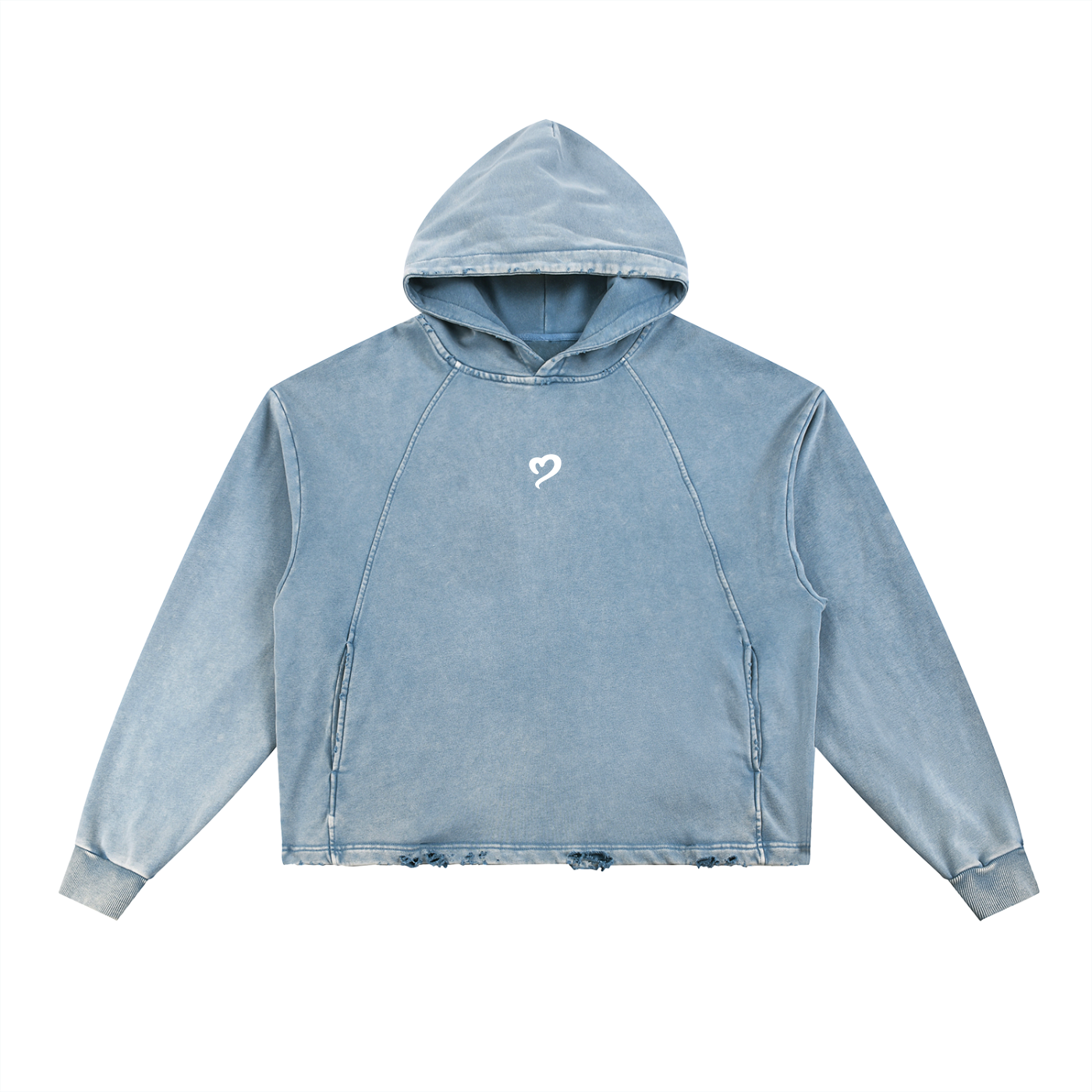 Washed Blue Hoodie