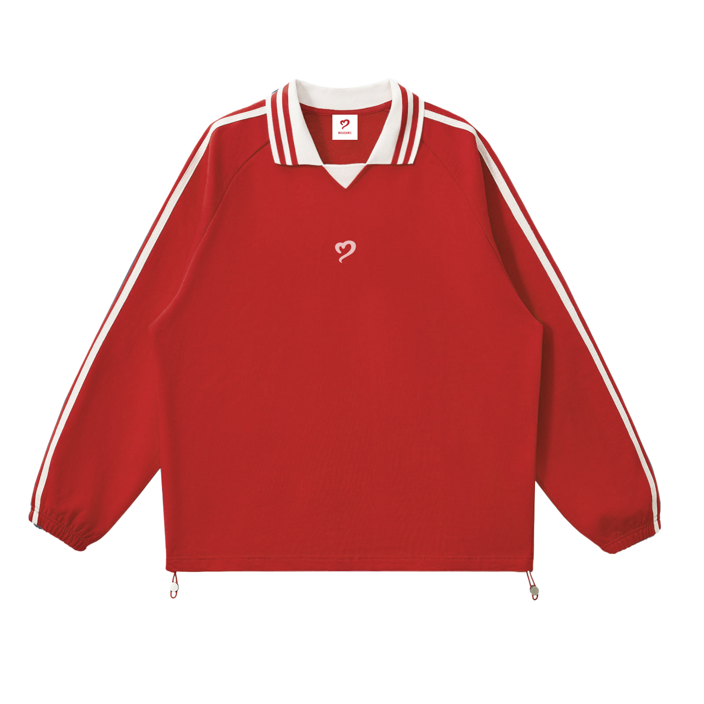 Royal Red Contrast Pullover