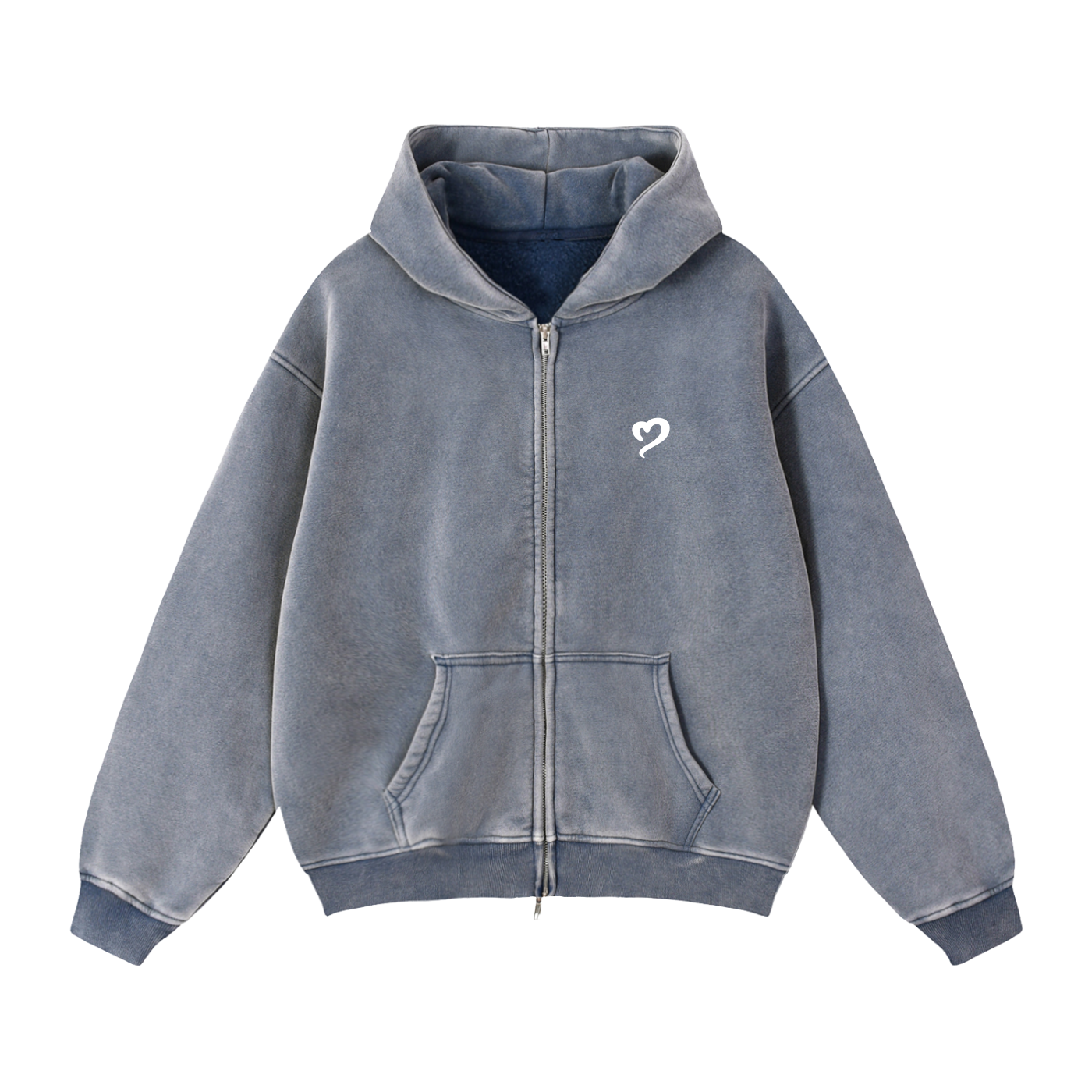 Royal Blue Zip Hoodie