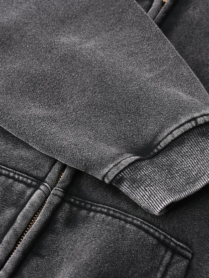 Black Zip Hoodie