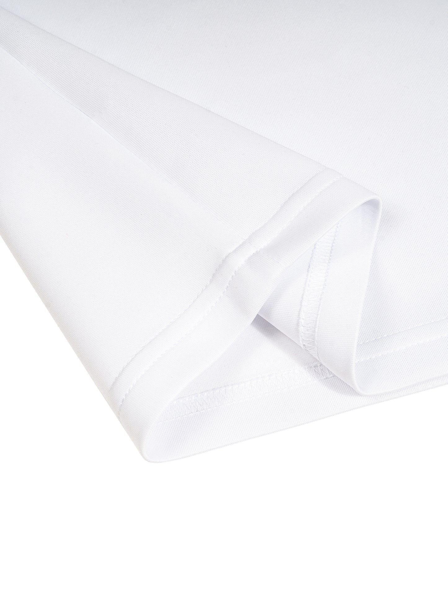 White Contrast Collar Tee