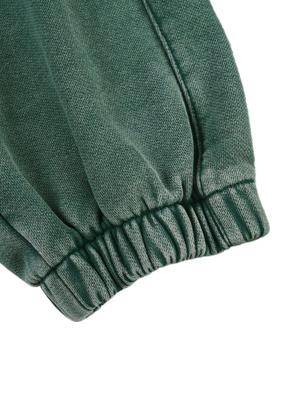 Snow Washed Green Sweatpants