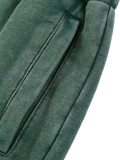 Snow Washed Green Sweatpants