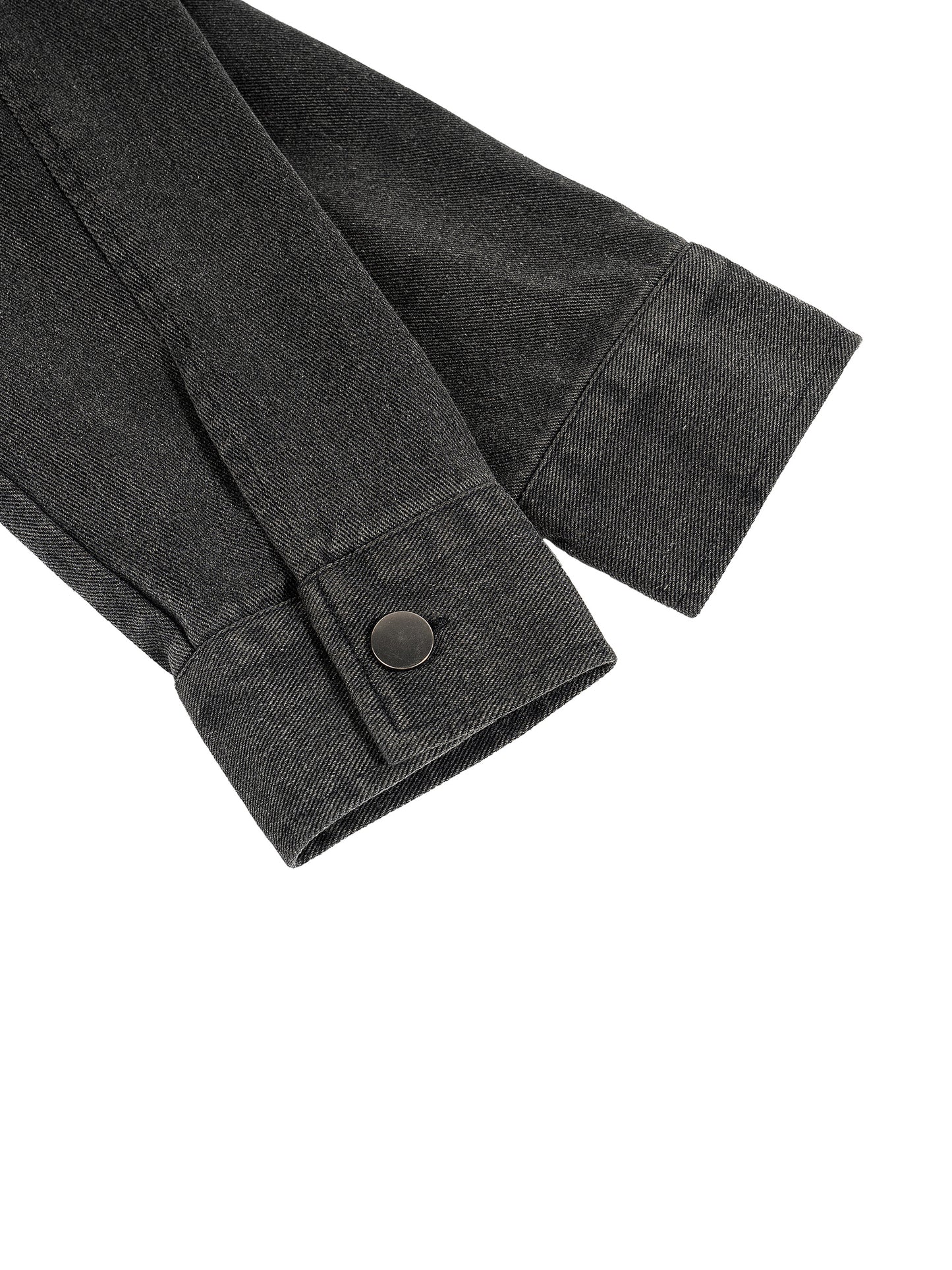 Washed Black Denim Jacket
