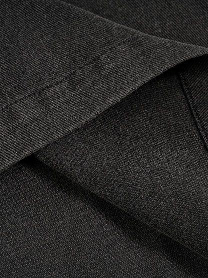 Washed Black Denim Jacket